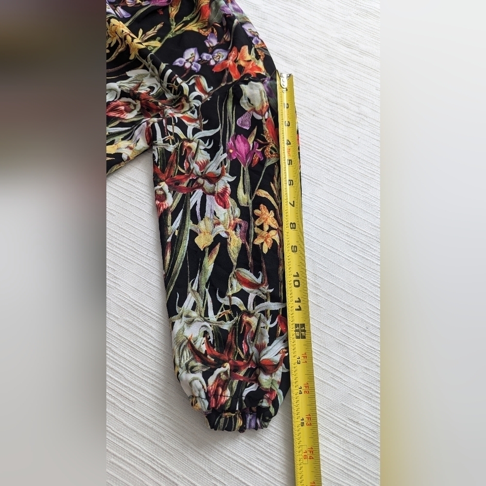 NWT Catherine Malandrino Women’s Multicolor Floral Blouse Sz XS - Picture 10 of 13